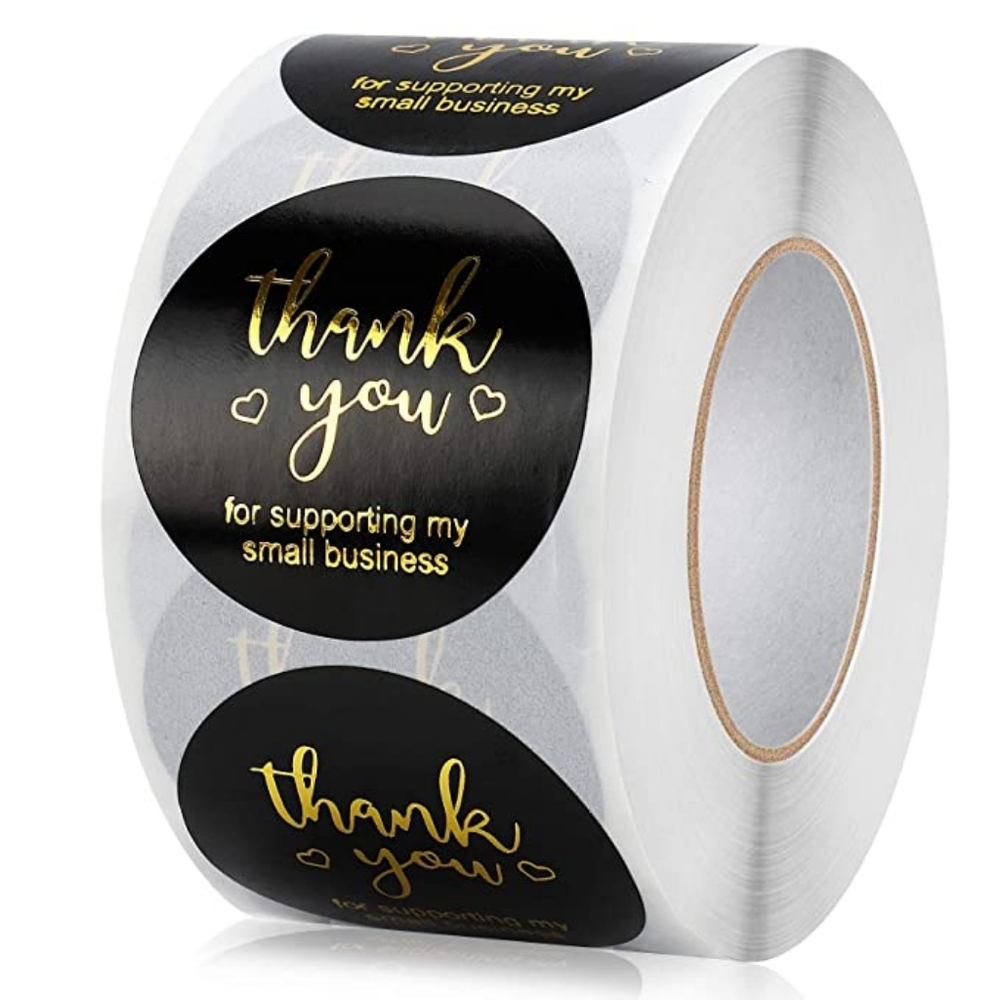 120 - 1 Inch Thank You Stickers